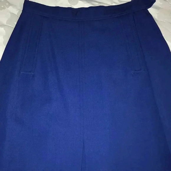 Saint Laurent Cobalt Midi Skirt - Picture 3 of 5